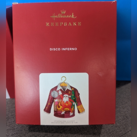 Hallmark Keepsake Disco Inferno Ugly Sweater Ornament (magic sound 2021) - Picture 2 of 4